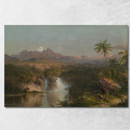 Veduta Del Cotopaxi Frederic Edwin Church fec119 quadro stampato su tela