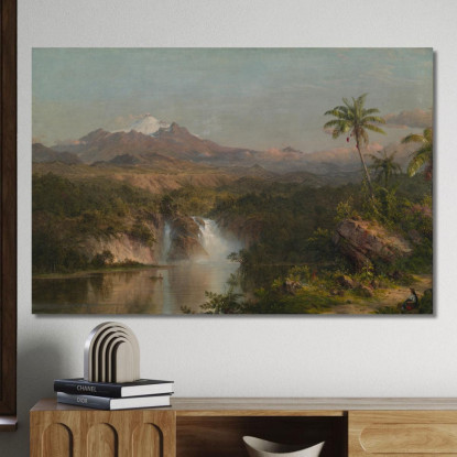 Veduta Del Cotopaxi Frederic Edwin Church fec119 quadro stampato su tela