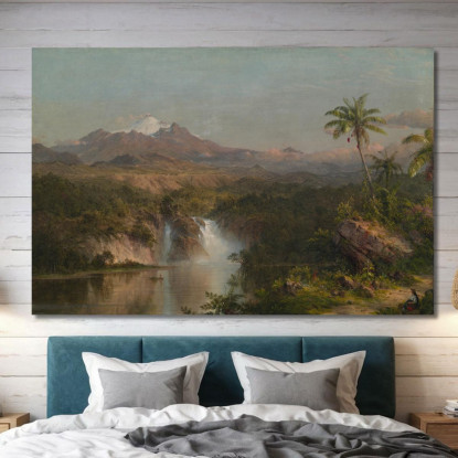 Veduta Del Cotopaxi Frederic Edwin Church fec119 quadro stampato su tela