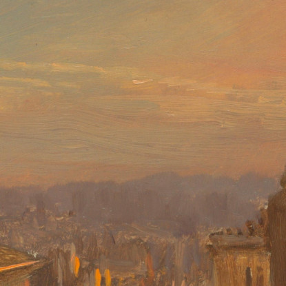 Veduta Di Roma Frederic Edwin Church fec120 quadro stampato su tela