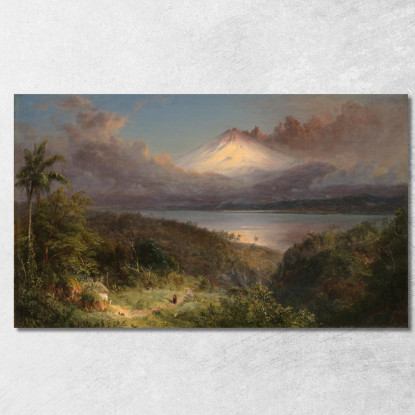 Veduta Di Cotopaxi Frederic Edwin Church fec122 quadro stampato su tela