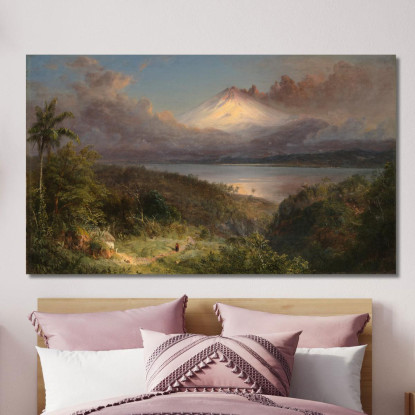 Veduta Di Cotopaxi Frederic Edwin Church fec122 quadro stampato su tela