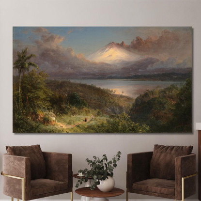 Veduta Di Cotopaxi Frederic Edwin Church fec122 quadro stampato su tela
