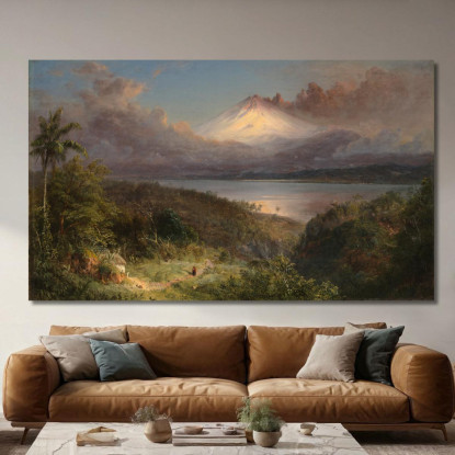 Veduta Di Cotopaxi Frederic Edwin Church fec122 quadro stampato su tela