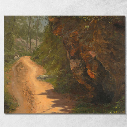 Sentiero Nel Bosco Giamaica Frederic Edwin Church fec125 quadro stampato su tela