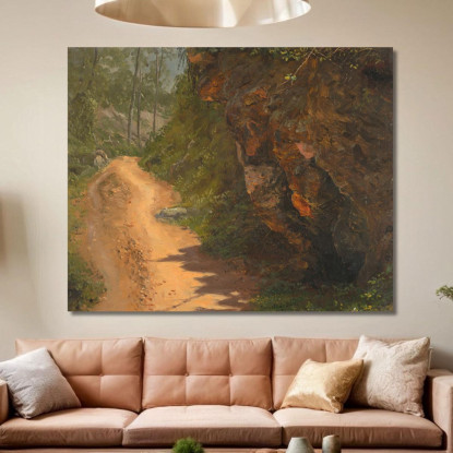 Sentiero Nel Bosco Giamaica Frederic Edwin Church fec125 quadro stampato su tela
