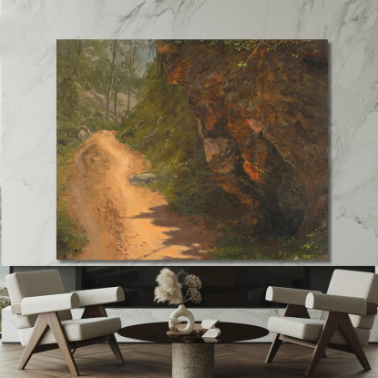 Sentiero Nel Bosco Giamaica Frederic Edwin Church fec125 quadro stampato su tela