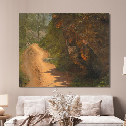 Sentiero Nel Bosco Giamaica Frederic Edwin Church fec125 quadro stampato su tela