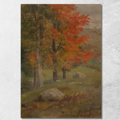 Bosco In Autunno Frederic Edwin Church fec126 quadro stampato su tela