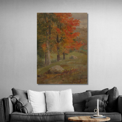 Bosco In Autunno Frederic Edwin Church fec126 quadro stampato su tela