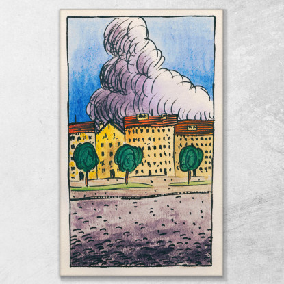 Composizione Del Marciapiede E Del Prato Vii Karl Wiener kwn258 quadro stampato su tela