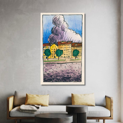 Composizione Del Marciapiede E Del Prato Vii Karl Wiener kwn258 quadro stampato su tela