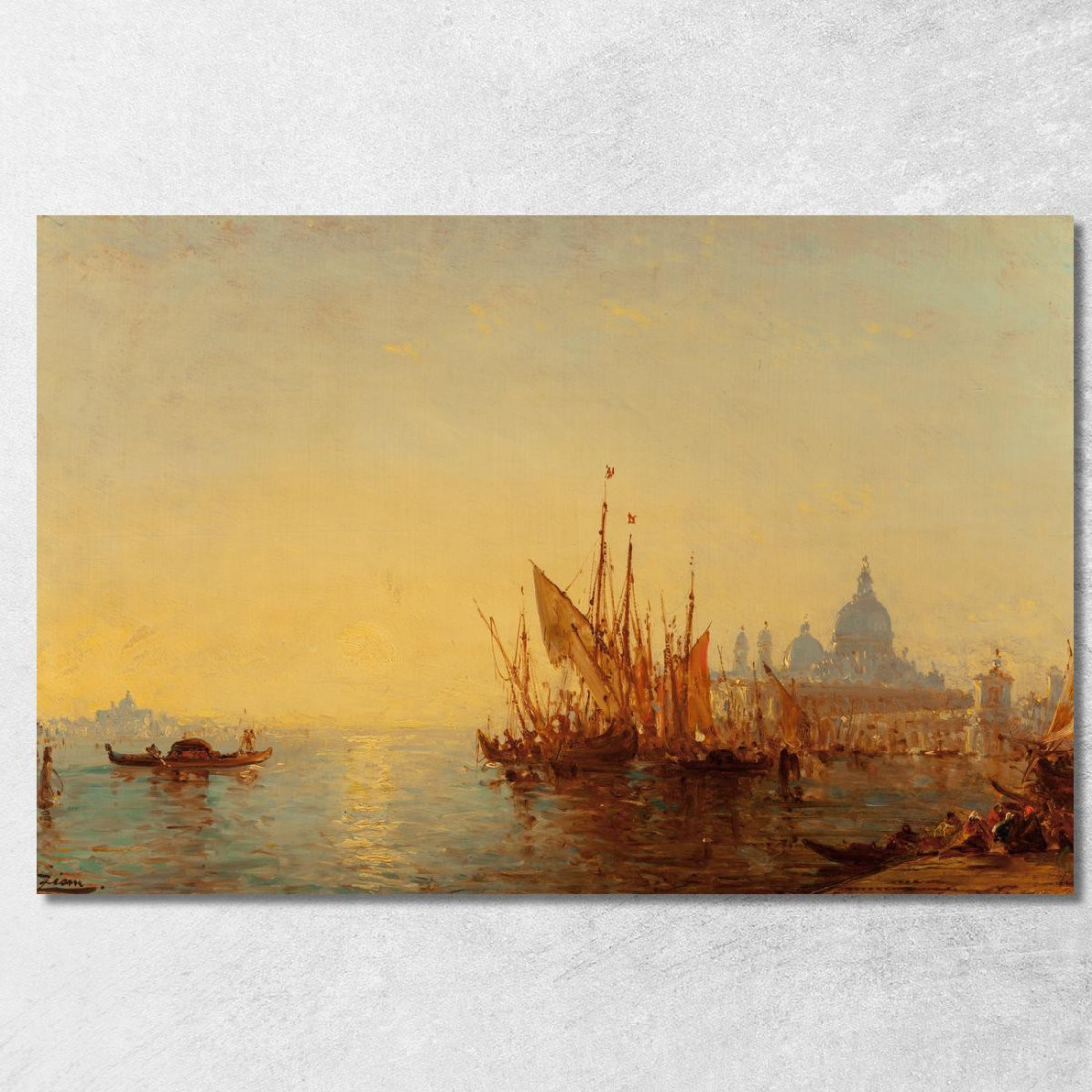 Bacino Di San Marco Félix Ziem fzm4 quadro stampato su tela