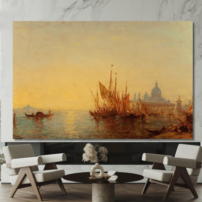 Bacino Di San Marco Félix Ziem fzm4 quadro stampato su tela