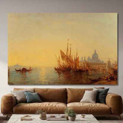 Bacino Di San Marco Félix Ziem fzm4 quadro stampato su tela
