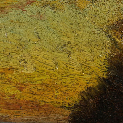 Barca E Velieri Al Tramonto. Sul Retro Marina Félix Ziem fzm5 quadro stampato su tela