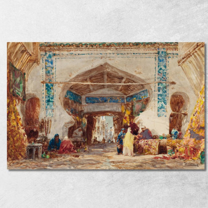 Bazar A Costantinopoli Félix Ziem fzm8 quadro stampato su tela