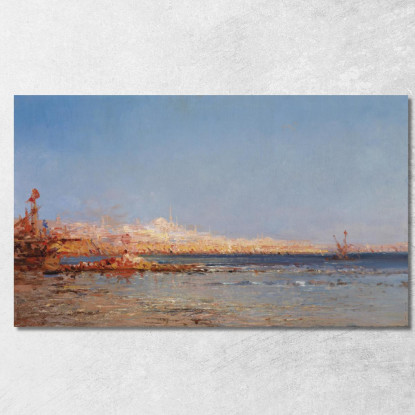 Vista Su Costantinopoli Félix Ziem fzm10 quadro stampato su tela