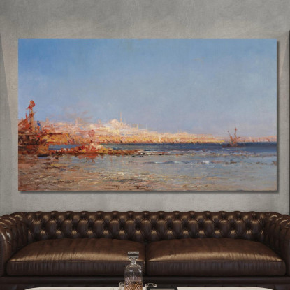 Vista Su Costantinopoli Félix Ziem fzm10 quadro stampato su tela