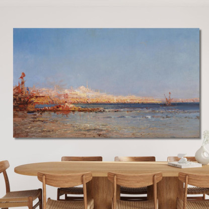 Vista Su Costantinopoli Félix Ziem fzm10 quadro stampato su tela