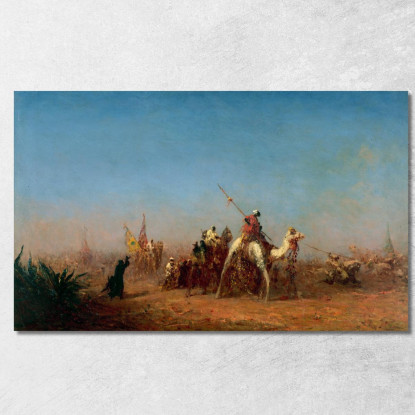 Carovana In Viaggio Verso La Mecca Félix Ziem fzm13 quadro stampato su tela