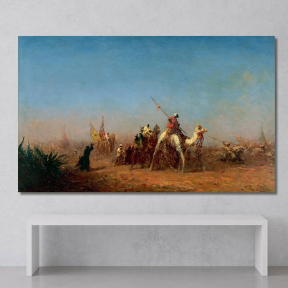 Carovana In Viaggio Verso La Mecca Félix Ziem fzm13 quadro stampato su tela