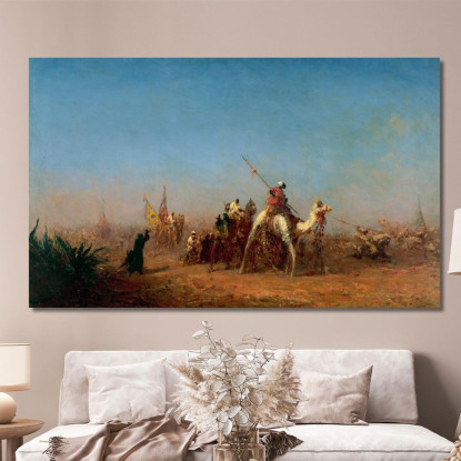 Carovana In Viaggio Verso La Mecca Félix Ziem fzm13 quadro stampato su tela