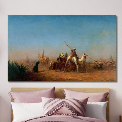 Carovana In Viaggio Verso La Mecca Félix Ziem fzm13 quadro stampato su tela