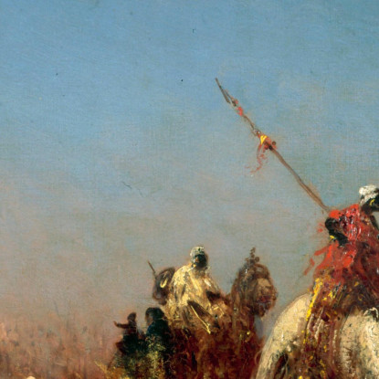 Carovana In Viaggio Verso La Mecca Félix Ziem fzm13 quadro stampato su tela