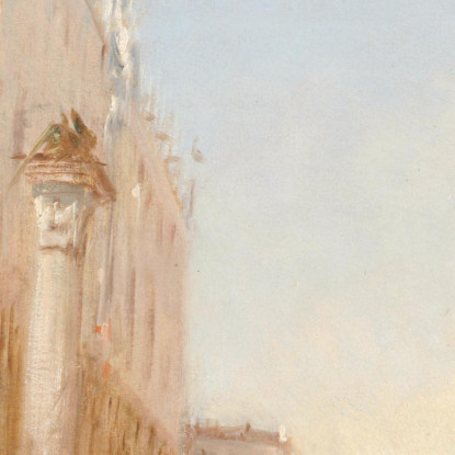 Carnevale A Venezia Riva Degli Schiavoni Félix Ziem fzm14 quadro stampato su tela