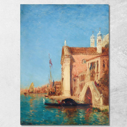 Chiesa Dei Gesuati Venezia Félix Ziem fzm17 quadro stampato su tela