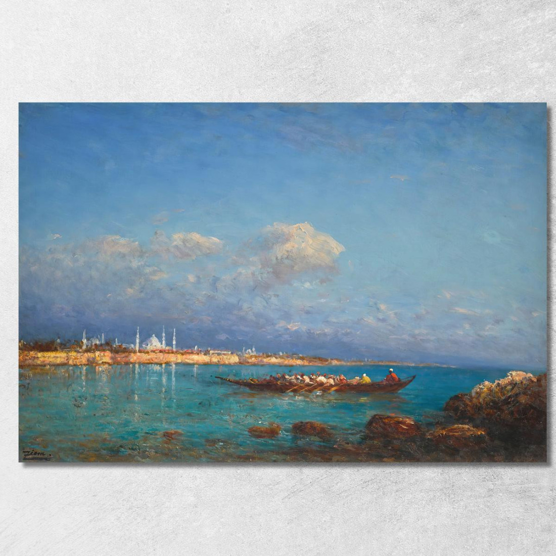Costantinopoli Dal Mar Di Marmara Félix Ziem fzm18 quadro stampato su tela