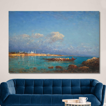 Costantinopoli Dal Mar Di Marmara Félix Ziem fzm18 quadro stampato su tela