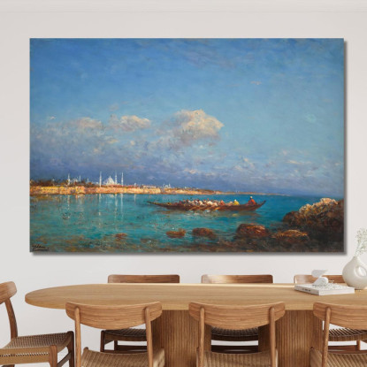 Costantinopoli Dal Mar Di Marmara Félix Ziem fzm18 quadro stampato su tela