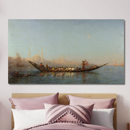 Costantinopoli Il Caicco Della Sultana Félix Ziem fzm19 quadro stampato su tela