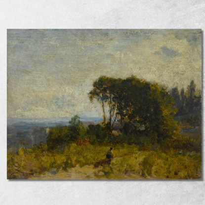 Dintorni Di Barbizon Félix Ziem fzm28 quadro stampato su tela