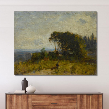 Dintorni Di Barbizon Félix Ziem fzm28 quadro stampato su tela