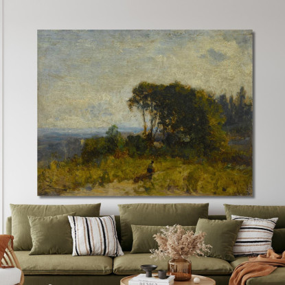 Dintorni Di Barbizon Félix Ziem fzm28 quadro stampato su tela