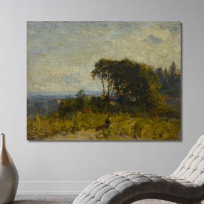 Dintorni Di Barbizon Félix Ziem fzm28 quadro stampato su tela