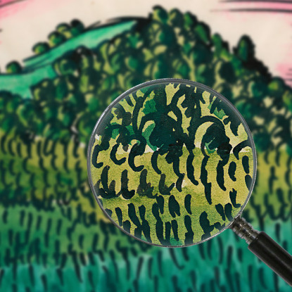 Composizione Del Marciapiede E Del Prato Xi Karl Wiener kwn261 quadro stampato su tela