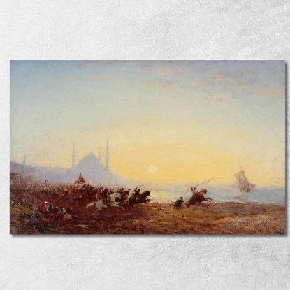 Fantasia A Costantinopoli Félix Ziem fzm30 quadro stampato su tela
