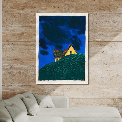 Composizione Del Marciapiede E Del Prato Xix Karl Wiener kwn262 quadro stampato su tela