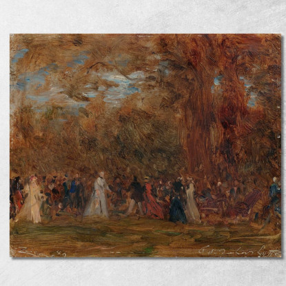 Festa All'Ambasciata D'Inghilterra A Parigi Félix Ziem fzm39 quadro stampato su tela