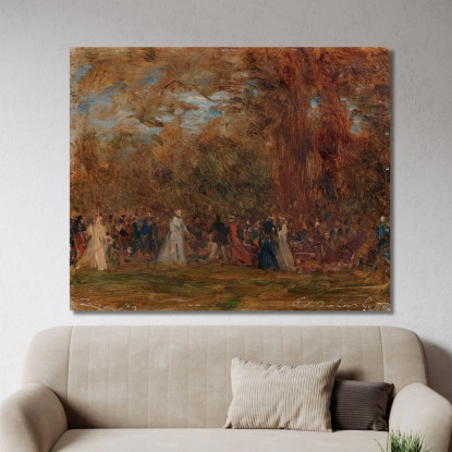 Festa All'Ambasciata D'Inghilterra A Parigi Félix Ziem fzm39 quadro stampato su tela