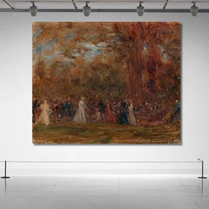 Festa All'Ambasciata D'Inghilterra A Parigi Félix Ziem fzm39 quadro stampato su tela