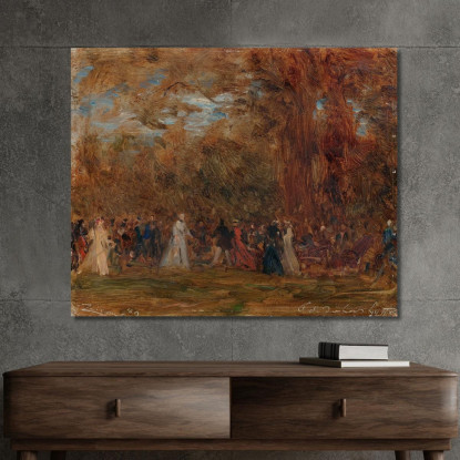 Festa All'Ambasciata D'Inghilterra A Parigi Félix Ziem fzm39 quadro stampato su tela