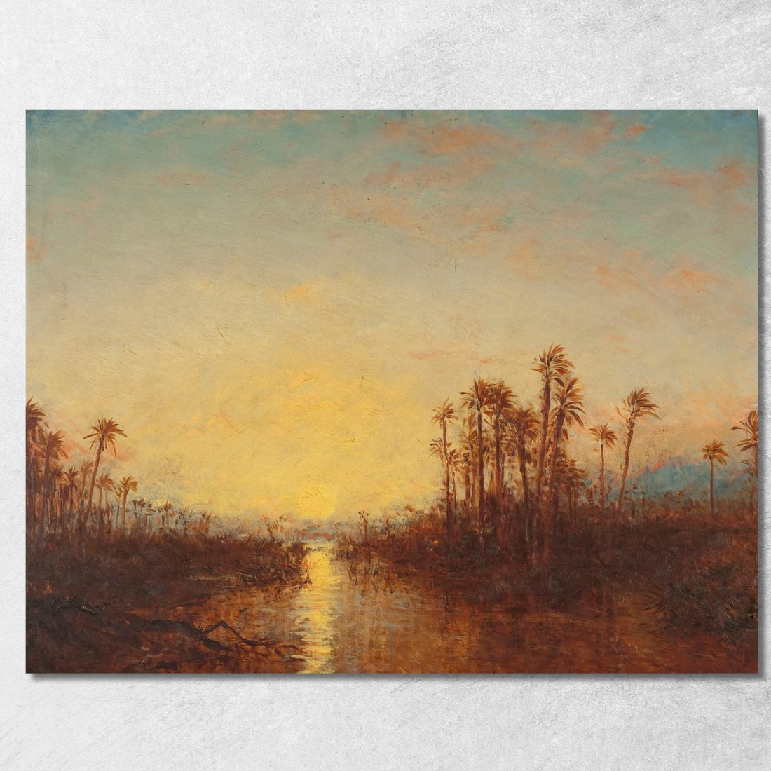 Khartoum Tramonto Félix Ziem fzm48 quadro stampato su tela