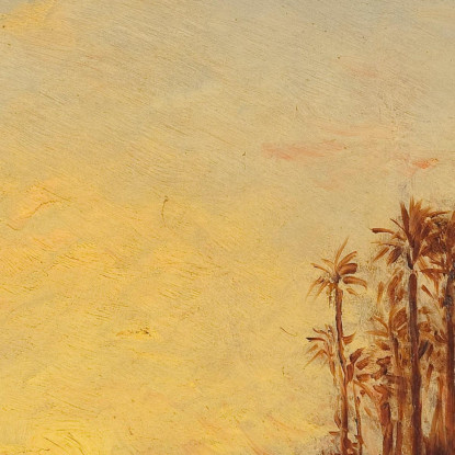 Khartoum Tramonto Félix Ziem fzm48 quadro stampato su tela