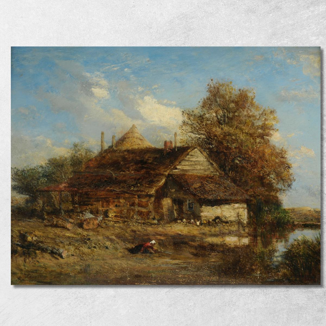 La Casetta Di Campagna 2 Félix Ziem fzm51 quadro stampato su tela