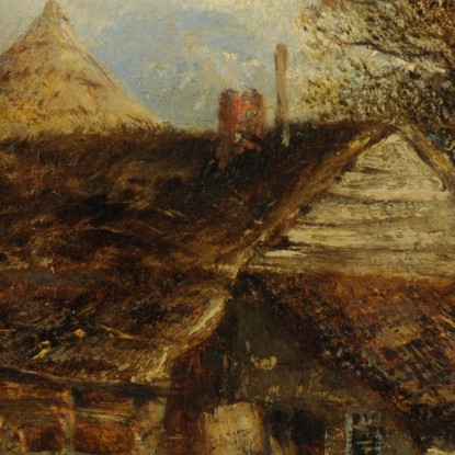 La Casetta Di Campagna 2 Félix Ziem fzm51 quadro stampato su tela